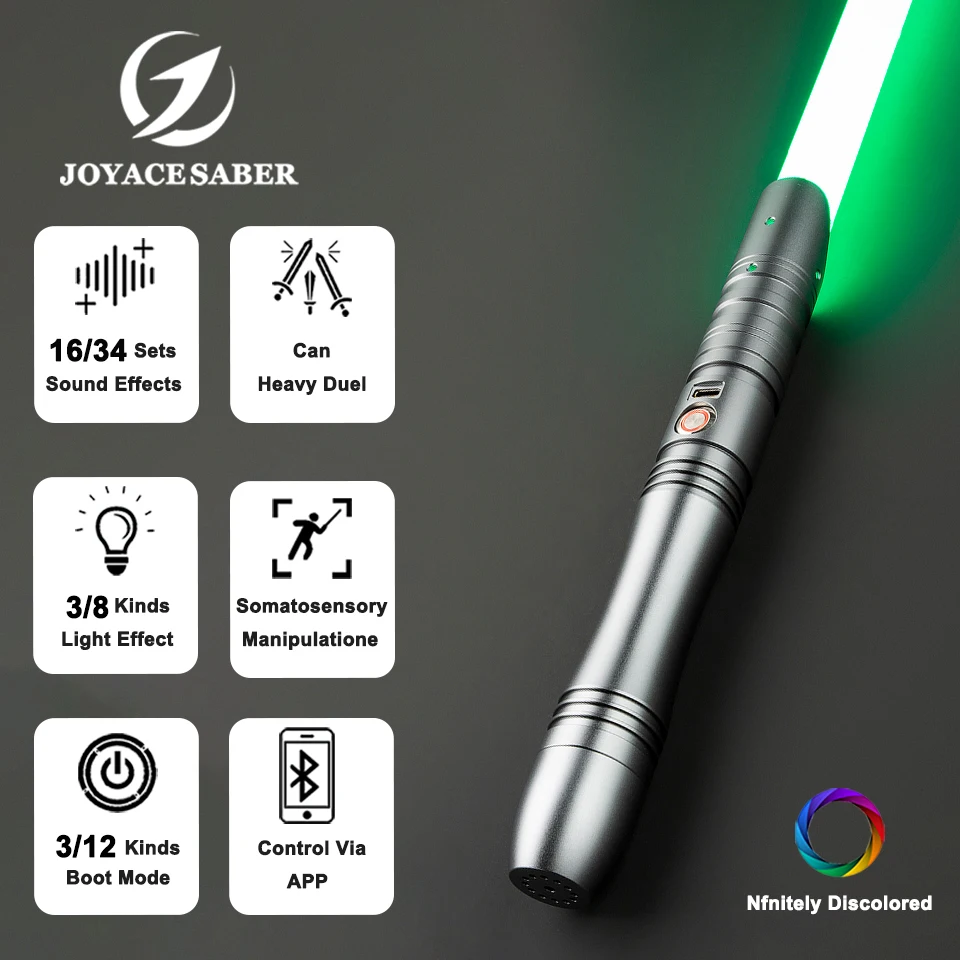 Lightsaber Jedi Neopixel Light Saber Xenopixel Laser Sword Cosplay Heavy Dueling Unlimited Colors Luminous Cosplay Toys Joyace