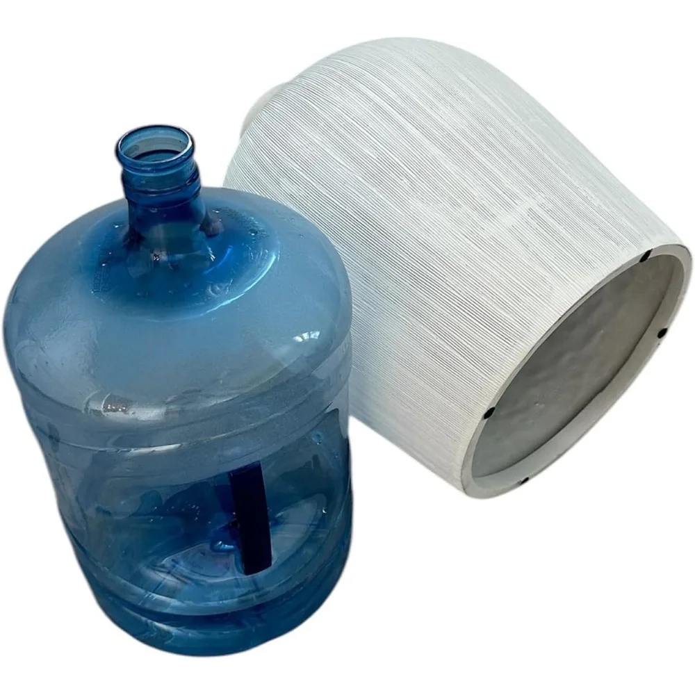 غطاء إبريق متوافق مع مضخة المياه الكهربائية البيضاء - يعمل بمنفذ USB، بدون مضخة، غطاء ديكور يدوم طويلاً