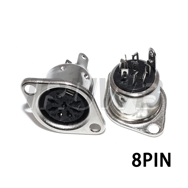5PCS Panel Mount Female Jack DIN Adapter MIDI Cable Connector 3PIN 4PIN 5PIN 6PIN 7PIN 8PIN