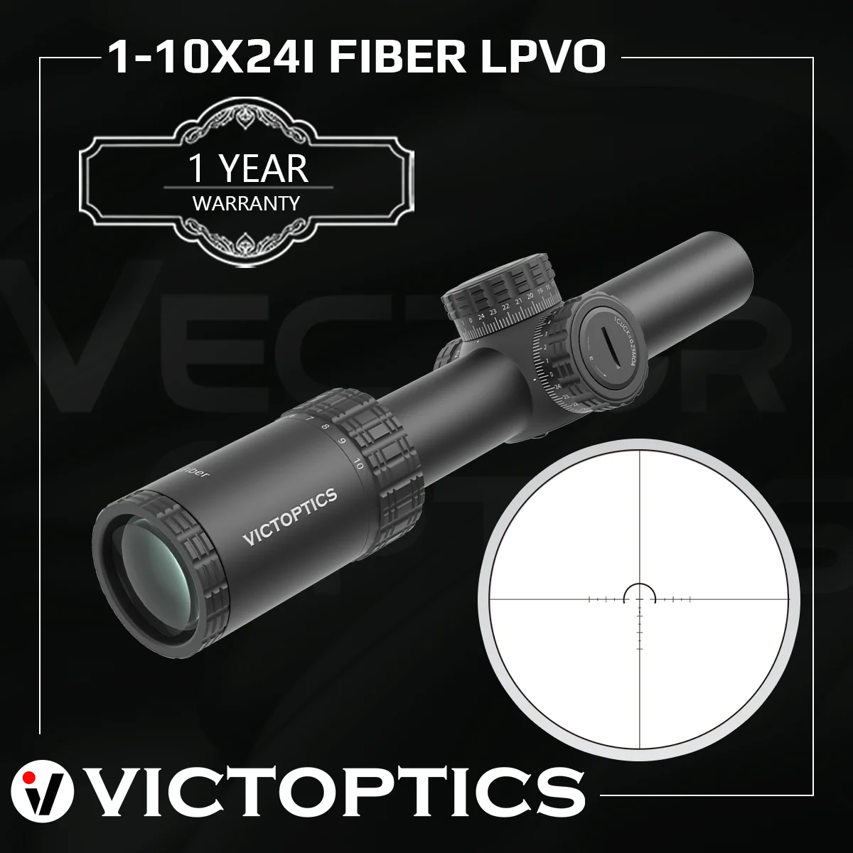 Victoptics 1-10X24 Sfp Fiber Lpvo Rifle Scope Ipx5 Illumination 5 Red Green Hunting Lunettessecond Focal Plane Telescopic Sights