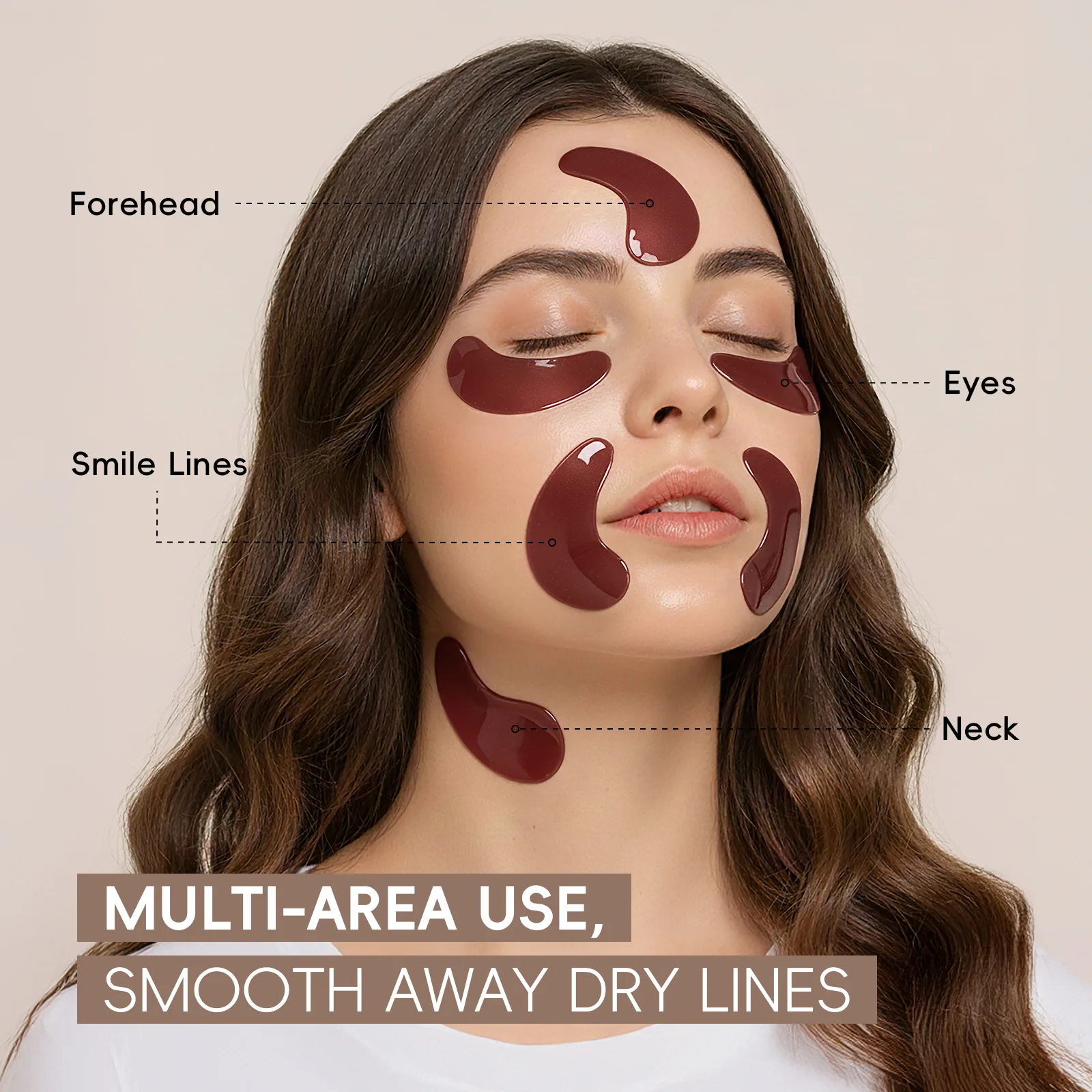 

LAIKOU 6g Coffee Eye Patches 10 Pairs, Hydrating Under Eye Gel Mask for Tired Eyes, Moisturizing Puffiness Dark Circles Care