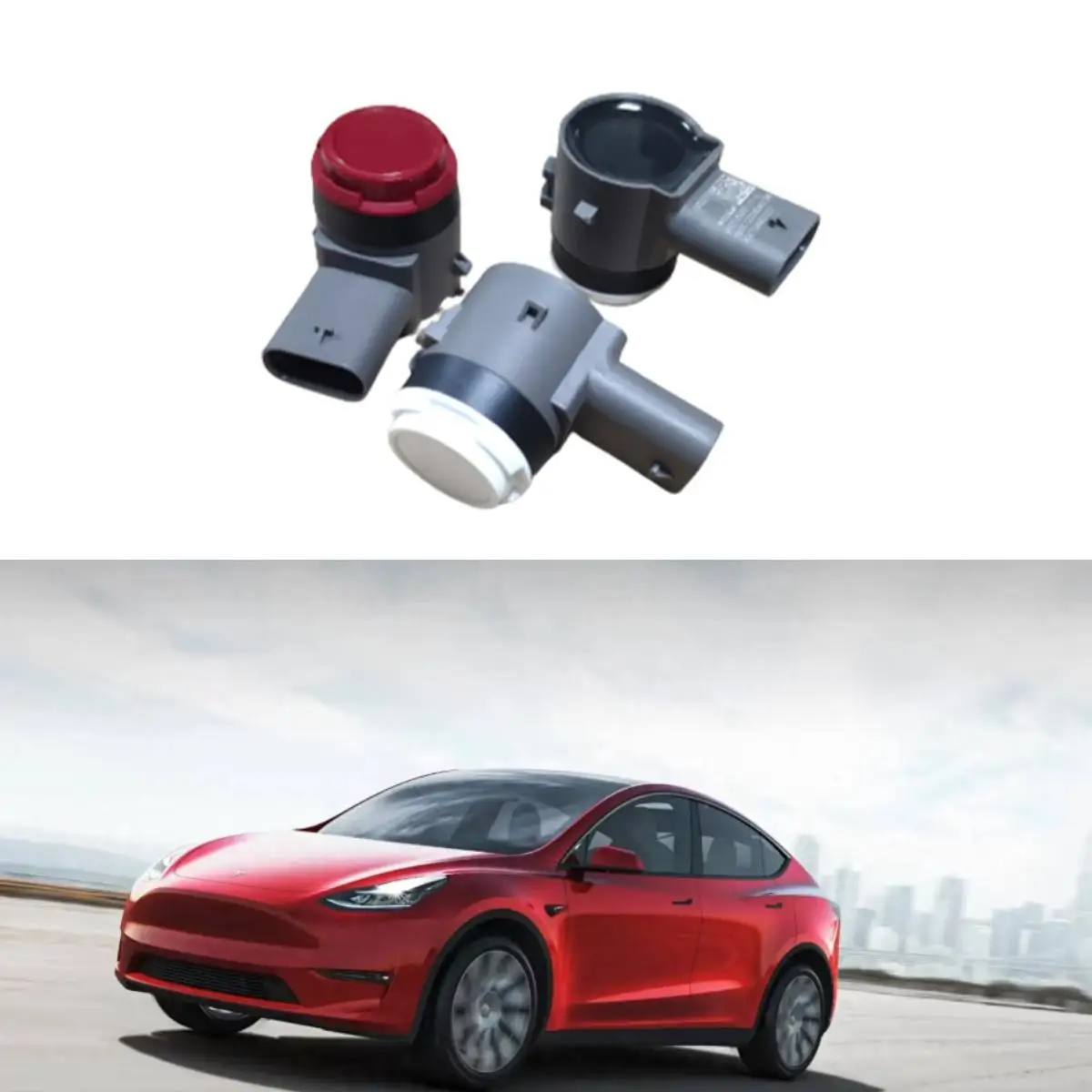 

2021-2023 for Tesla modelY/model 3 front bumper reversing radar rear bar electric eye millimeter wave radar probe