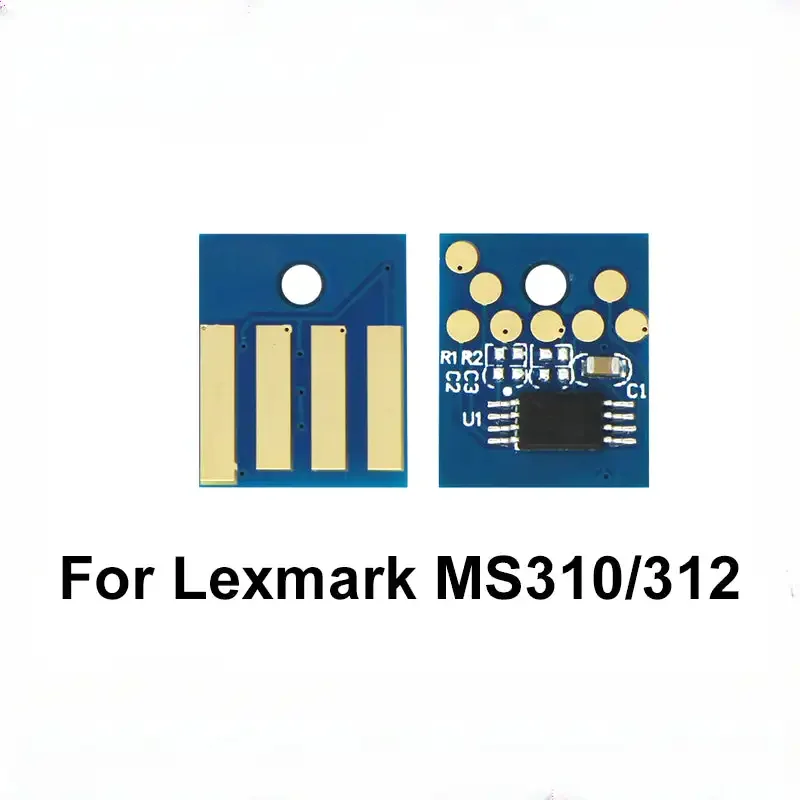 Chip de toner para impressora Lexmark MS310 312 315 410 415 510 610 317 417 517 617 MX310 410 510 511 611 317 417 517 617 24F001 24F002