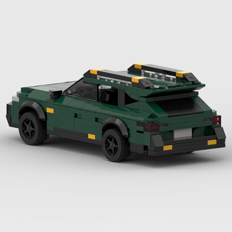Speed Racing Car Modell MOC Bausteine Outback Wildnis Mid-Size SUV Modulare Technologie Kinder Urlaub Geschenke Spielzeug Anzug