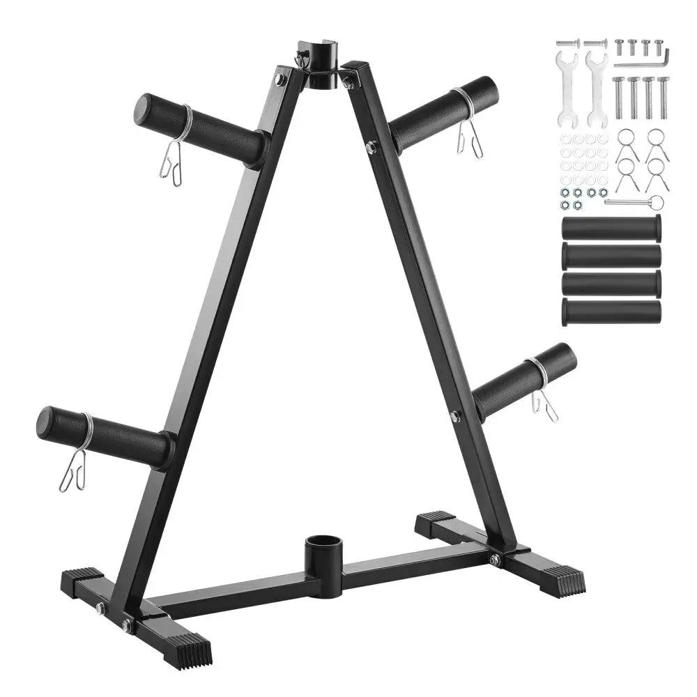 

Adjustable Weight Rack Home Gym Barbell Storage Stand 2 Inch