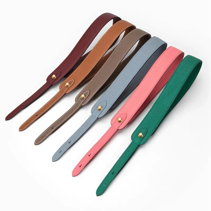 CRAZYSMITH Luxury Genuine Leather Bag Strap For Hermes Picotin Adjustable Shoulder Straps Replacement Handbag Bag Accessories