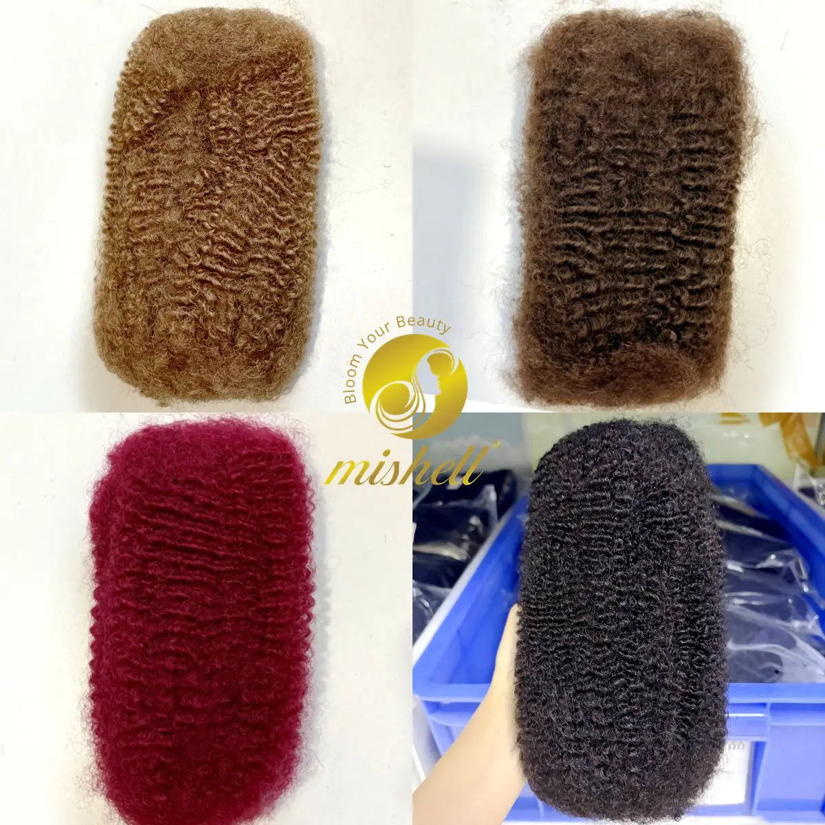 50 جرام/الحزمة 10-18In 4C شعر بشري أفرو غريب السائبة 100% شعر بشري ناعم أفرو غريب شعر بشري لوكس ملحقات/التقلبات/الضفائر #1