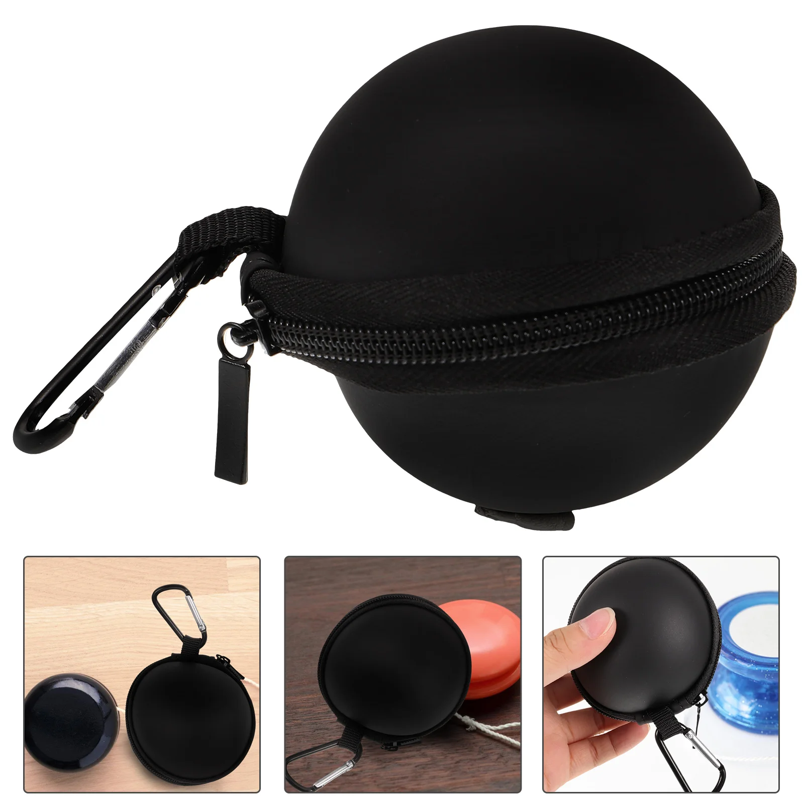 

Storage Bag Multifunctional 2-hole Yo-yo High-end Professional Portable Box (2 Holes ) Ball Case Yoyo Black Travel