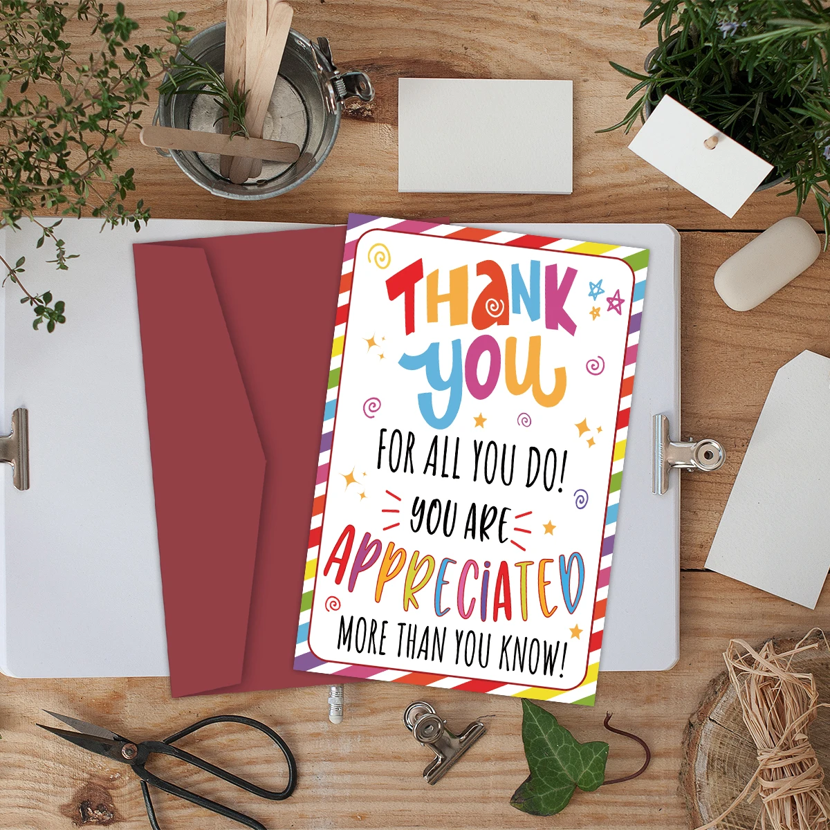 1PC Funny Teacher Appreciation Card,Creative Thank You Teacher Text Pattern Gift Card,The Best Gift For Teachers,Thank You Card