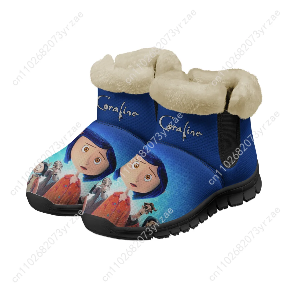 كورالاين سنو بوت رجل إمرأة مراهق التمهيد الدافئ جودة عالية شخصية أزياء عارضة أحذية رياضية خفيفة الوزن أحذية مخصصة