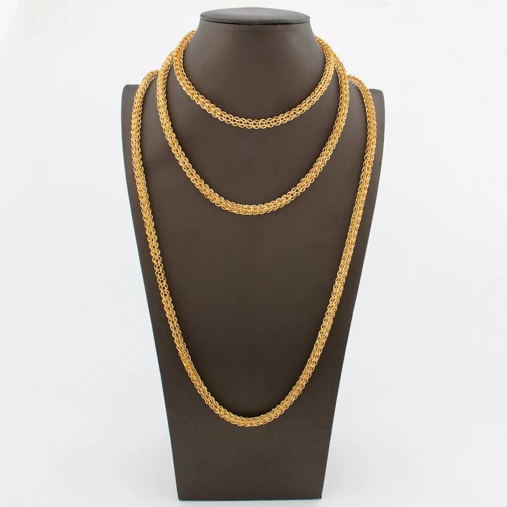 

African Dubai Chain Necklace Jewelry Set for Women 18k Gold Color Choker Necklace Waist Belt for Weddings Bridal Jewelry Set