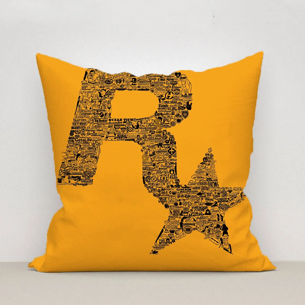 Rockstar Decorative Pillowcases 50x50 Pillow Cover Pillowcase Sofa Cushions Cushion Covers for Bed Pillows Pilow Cases 45*45