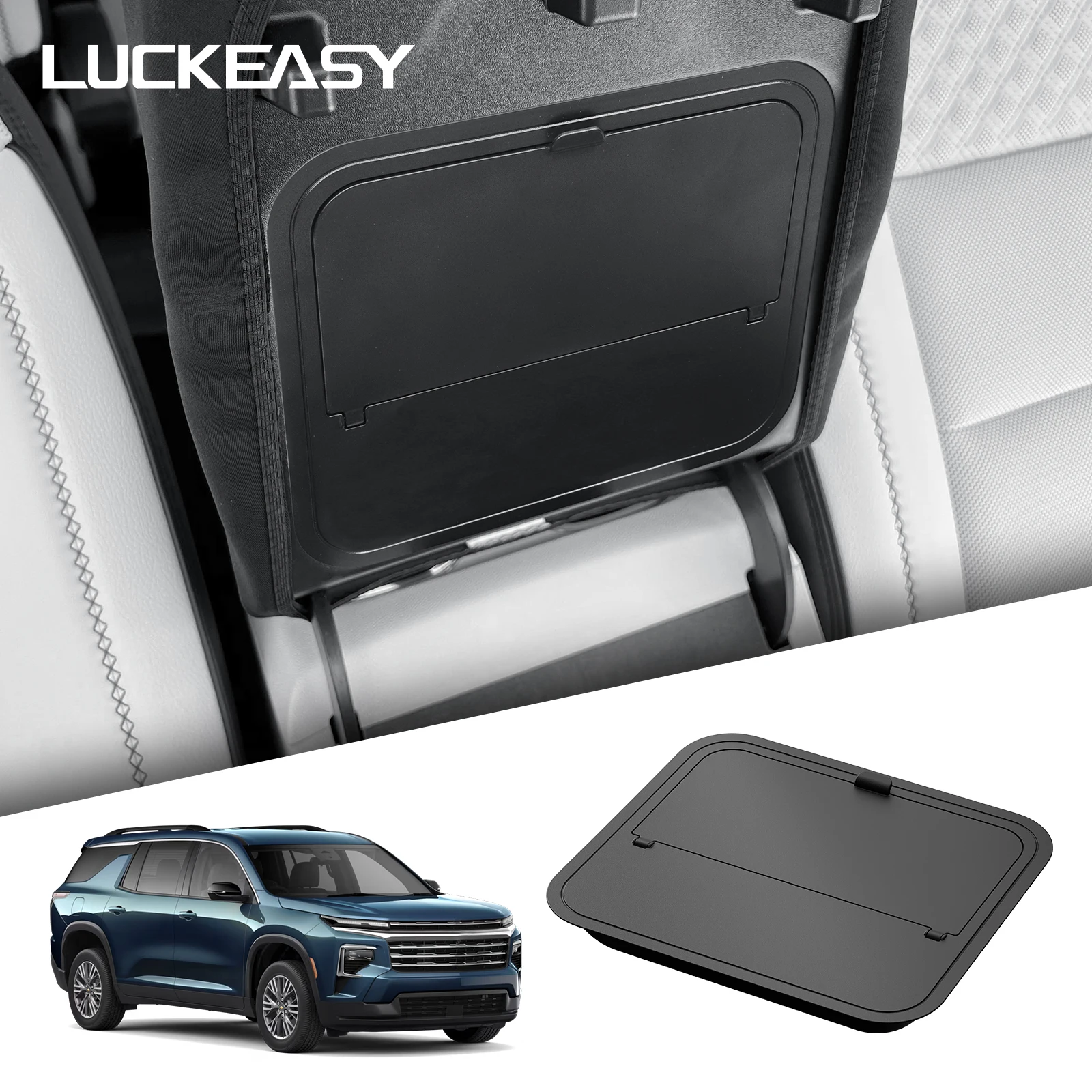 Reposabrazos para Consola Central de Automóvil para Chevy Chevrolet Traverse 2024-2026 (Versión Estadounidense), Caja de Almacenamiento Oculta, Bandeja Organizadora, Accesorios