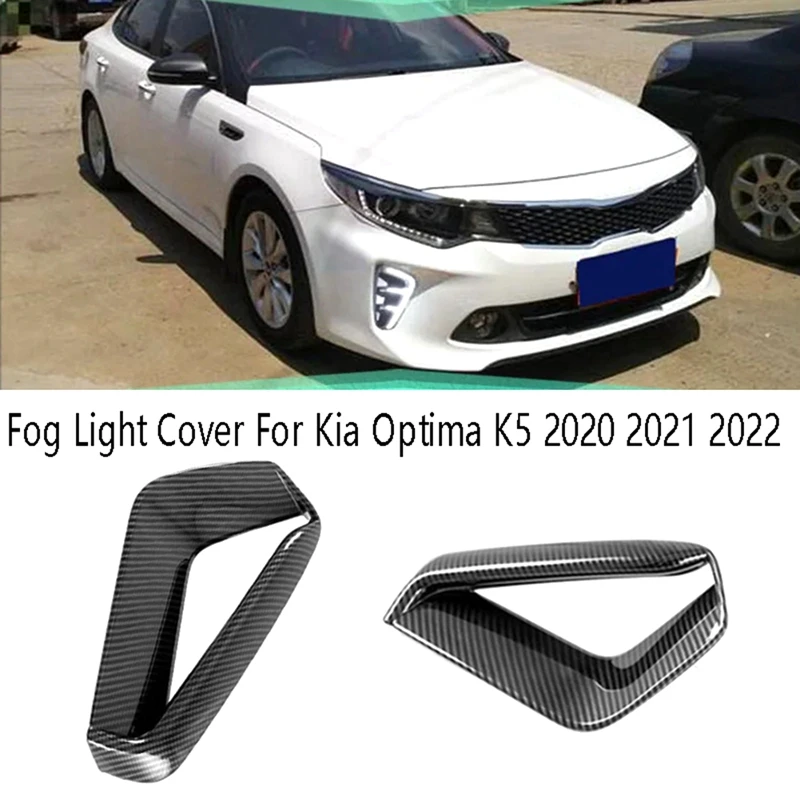 2 Pcs For Kia Optima K5 2020 2021 2022 LED DRL Daytime Running Lights Trim Daylight Fog Light Cover Car Styling