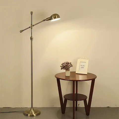 

Lamp can be adjusted to restore the living room of the bedroom floor Nordic minimalist creative bedside table lamp Postage free