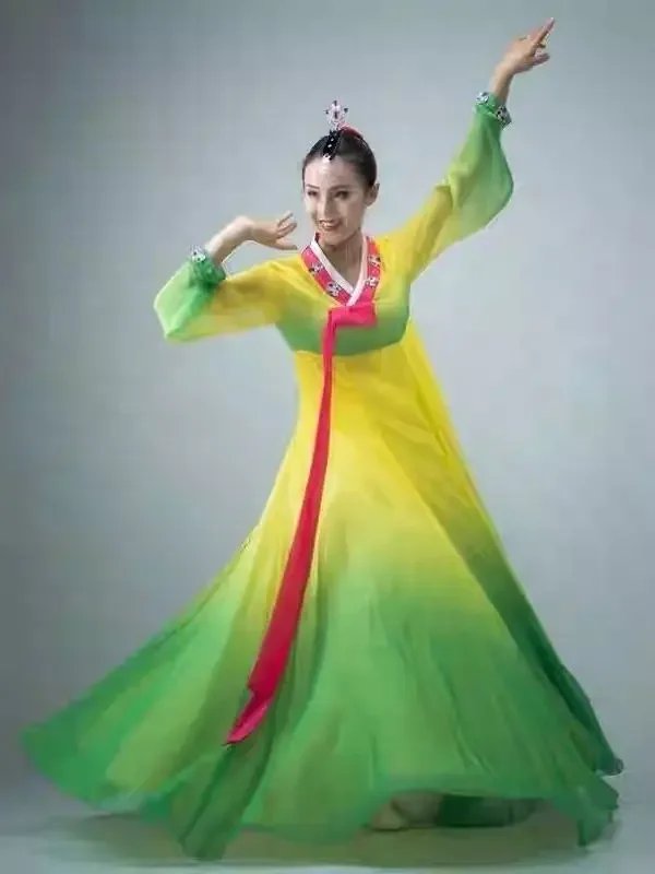 Hanbok Koreańska odzież Tradycyjna koreańska sukienka Hanbok Kobiecy koreański ludowy kostium taneczny Koreański tradycyjny kostium