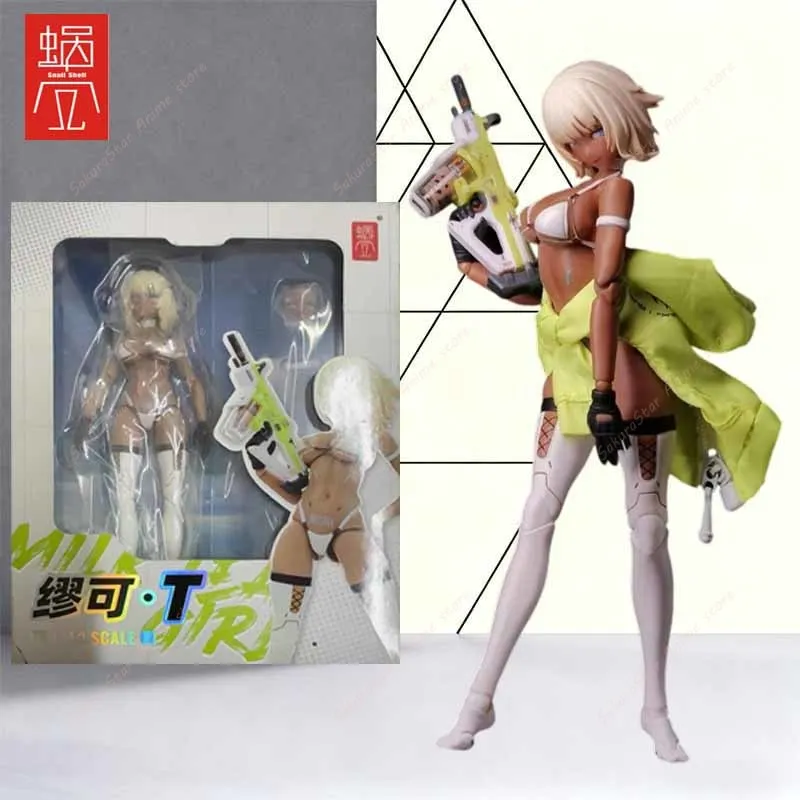 【In Stock】Snail Shell Original Milk Tea Girl 150mm Anime Assembly Model Kit Collectible Hobby Toy With Foam Cotton Package