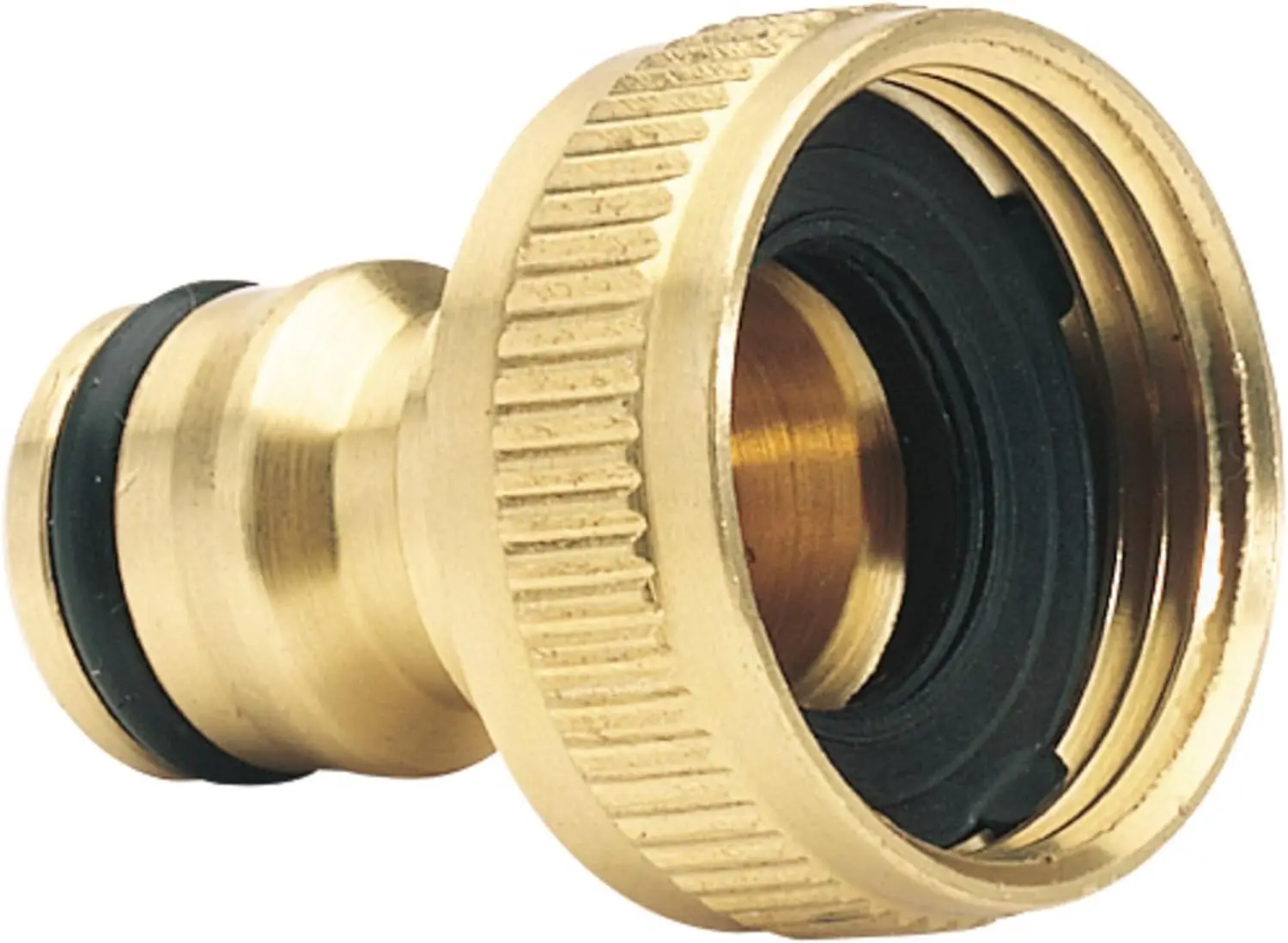 Brass Garden Hose Tap Connector, 3/4