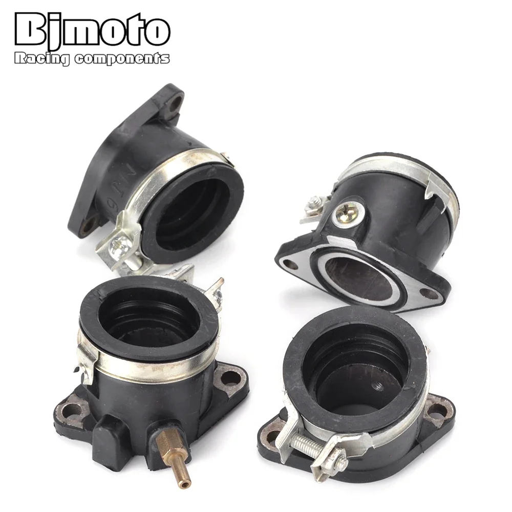 

4PCS Motorcycle Rubber Carb Carburetor Interface Adapter Clamp For Honda CBX400 CBX 400 CBX-400 Intake Manifold Pipe Joint