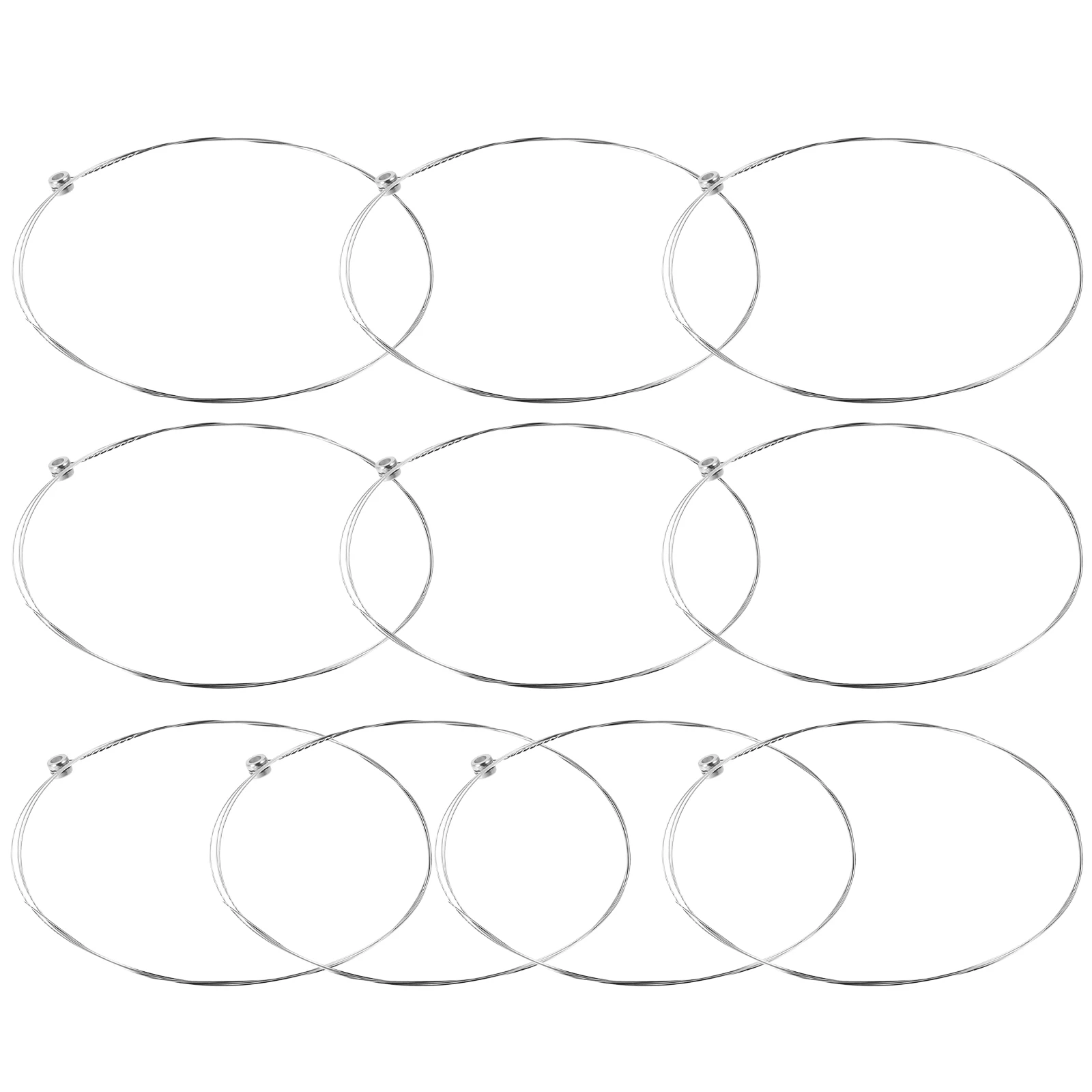 

OFFIGAM 10pcs Acoustic Guitar Strings E-1st Stainless Steel Lightweight Replacement Set for Folk Guitarists Travel Musicians