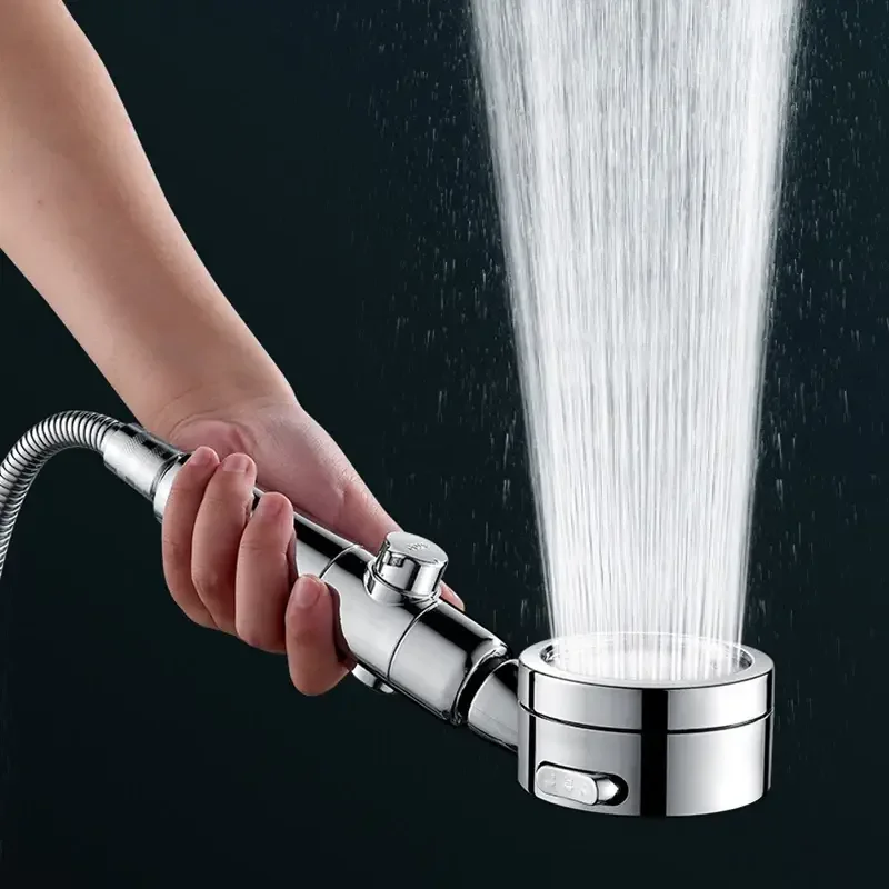 

3 Modes Adjustable Bathroom Shower Head High Pressure Water Saving Shower with Button Rainfall Handheld Shower Heads