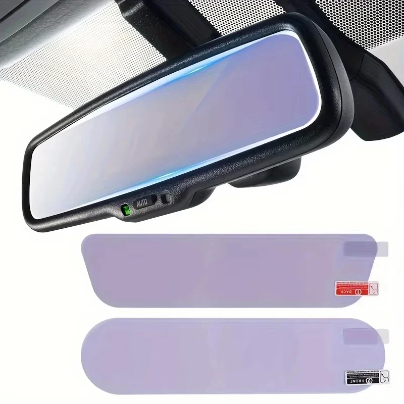 Purple Light Filter Rearview Mirror Sticker Anti-Headlight Glare Auto Mirror Film