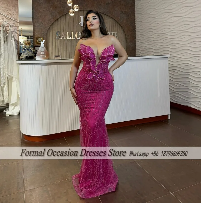 

Магнитное вечернее платье русалки с v-образным вырезом для женщин, роскошные блестки и жемчуг, свадебные платья без рукавов, платья для выпускного вечера по индивидуальному заказу