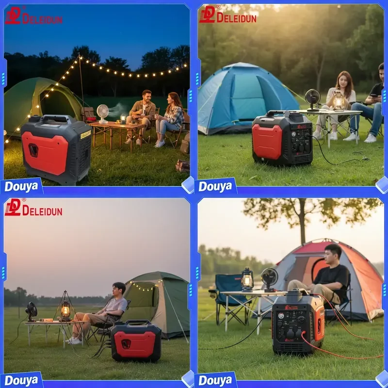 220V 230V Hand Carry Portable Generator Compact Silent Generator for & Outdoor Easy to Carry and Move Around