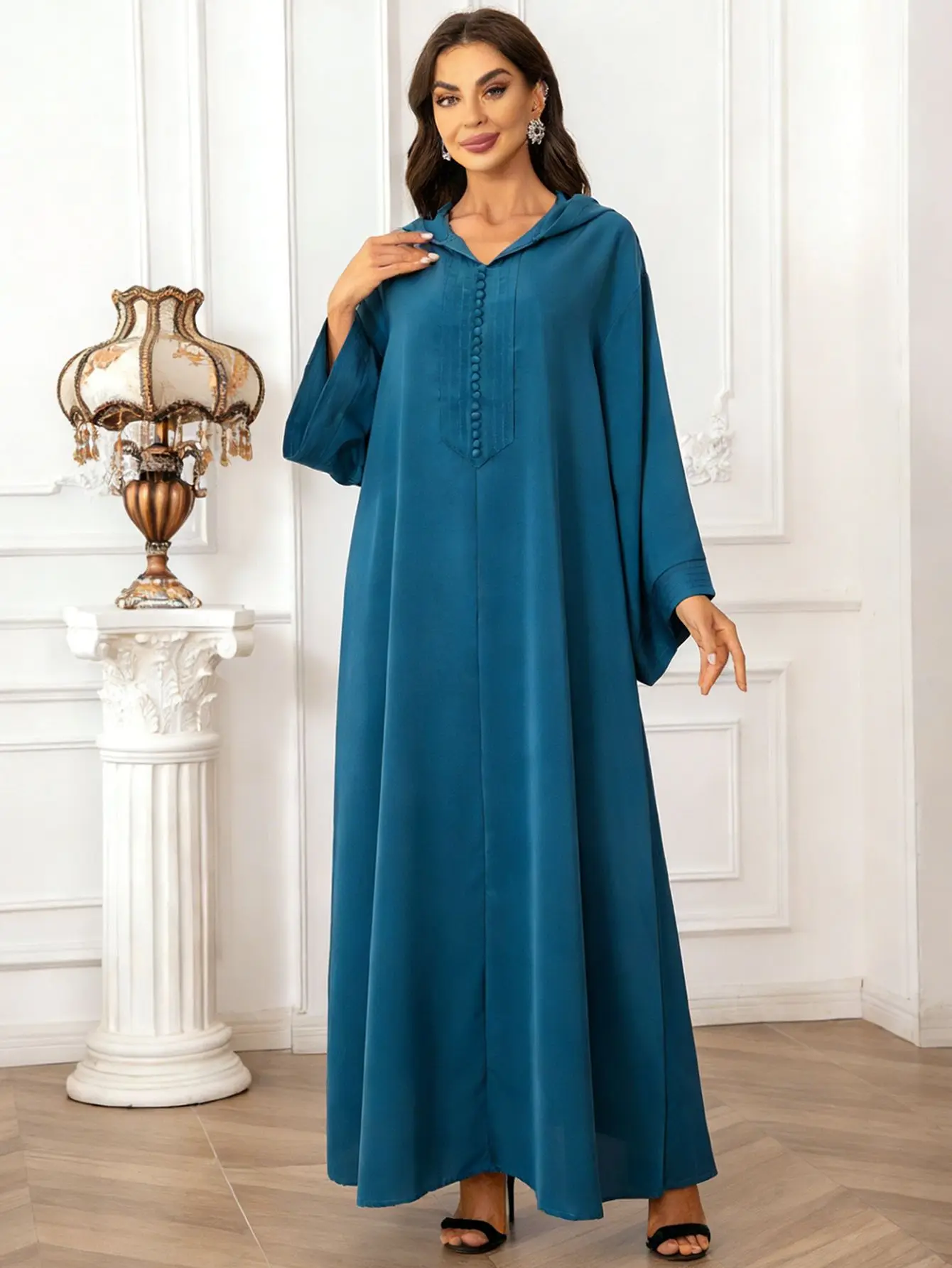 Eid Dress Women Modest Dresses Muslim Long Robe Vestidos Morocco Abaya Dubai Jalabiya Kaftan Ramadan Saudi Arabic Abayass Dress