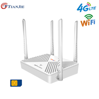 TIANJIE 4G Wifi Router with Sim Card Slot Hotspot 4G CPE Antenna 16 Users WAN LAN 300Mbps Wifi Wireless Router Modem LTE Dongle