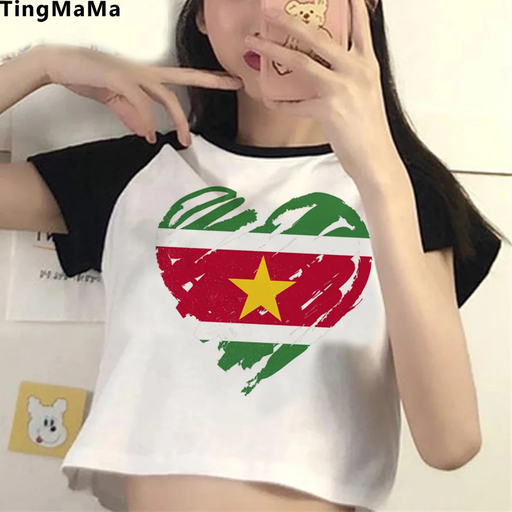 

suriname 2000s yk2 trashy crop top Female hippie fairycore vintage graphic cropped