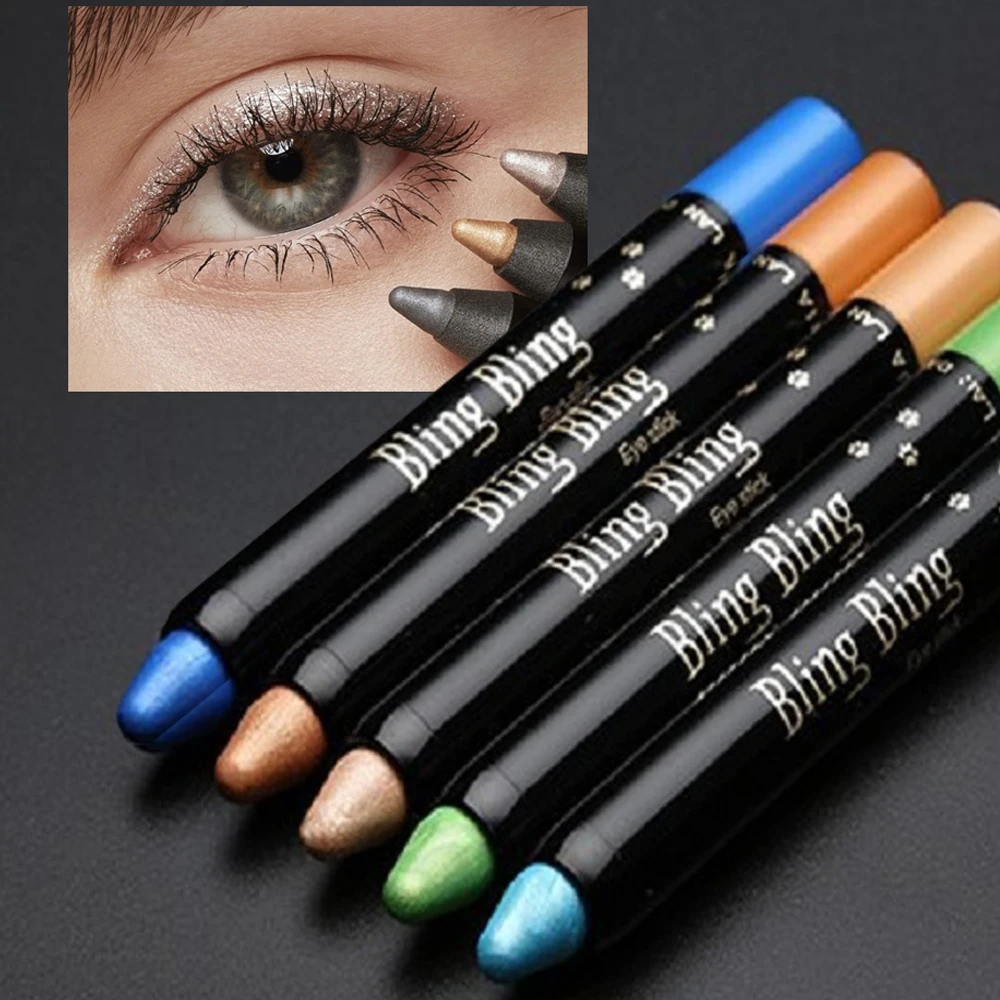 15 Colors Pearlescent Eyeliner Pencil Waterproof Glitter Matte Gold Brown Eye Shadow Stick Makeup Pigment Silkworm Eyeshadow Pen