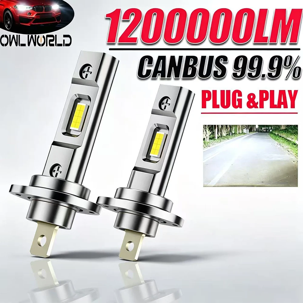 H1 LED Bulbs 350W 6000K Super Bright Spotlights Led CANBUS Car Headlights Wireless1:1 Halogen HID Auto Lamp Fog Lights Plug&Play