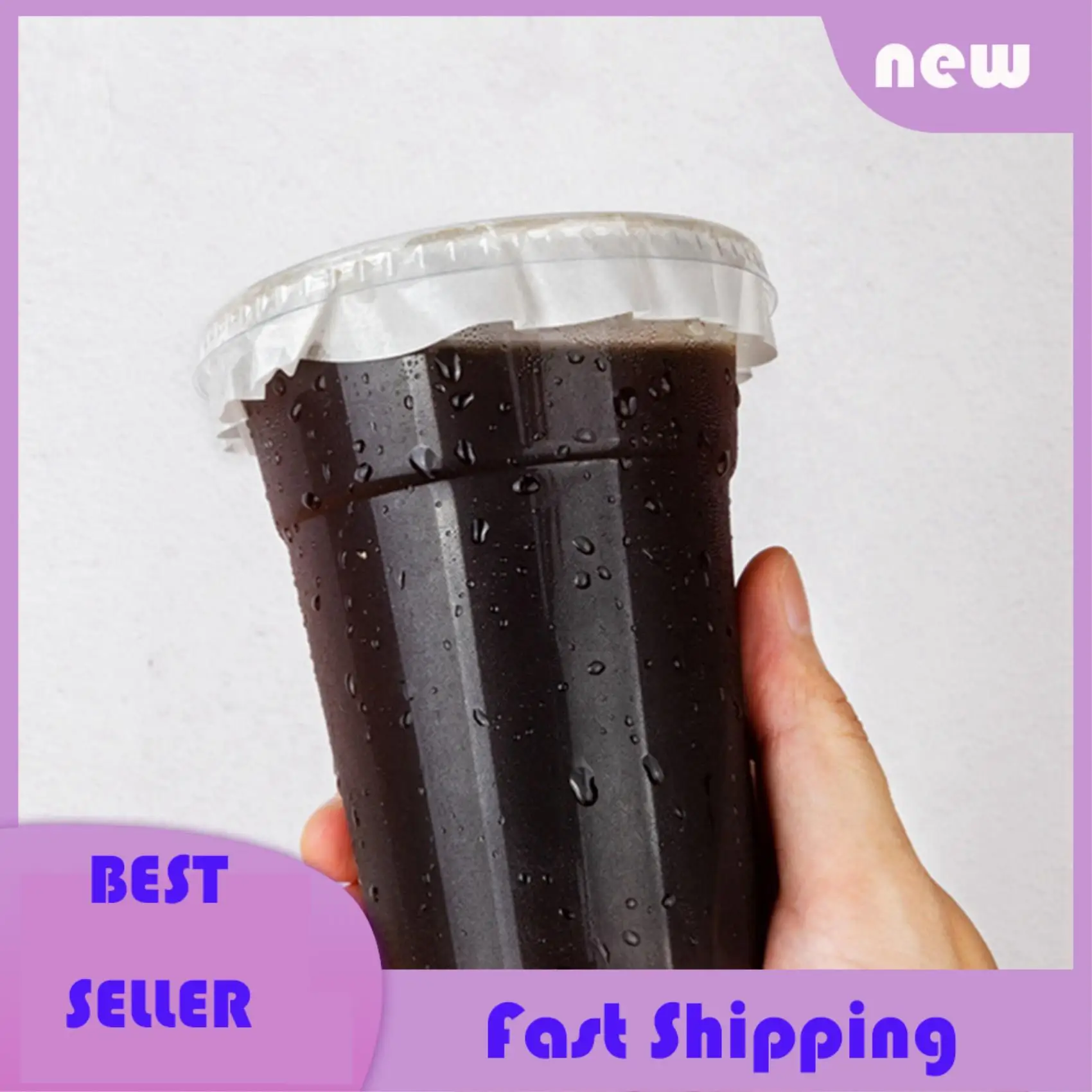 Necessary 1000X Round Shape Leak Proof Paper Film Coffee Spill Proof Gasket Leak Proof Paper Films,For 7-9.5Cm Cup