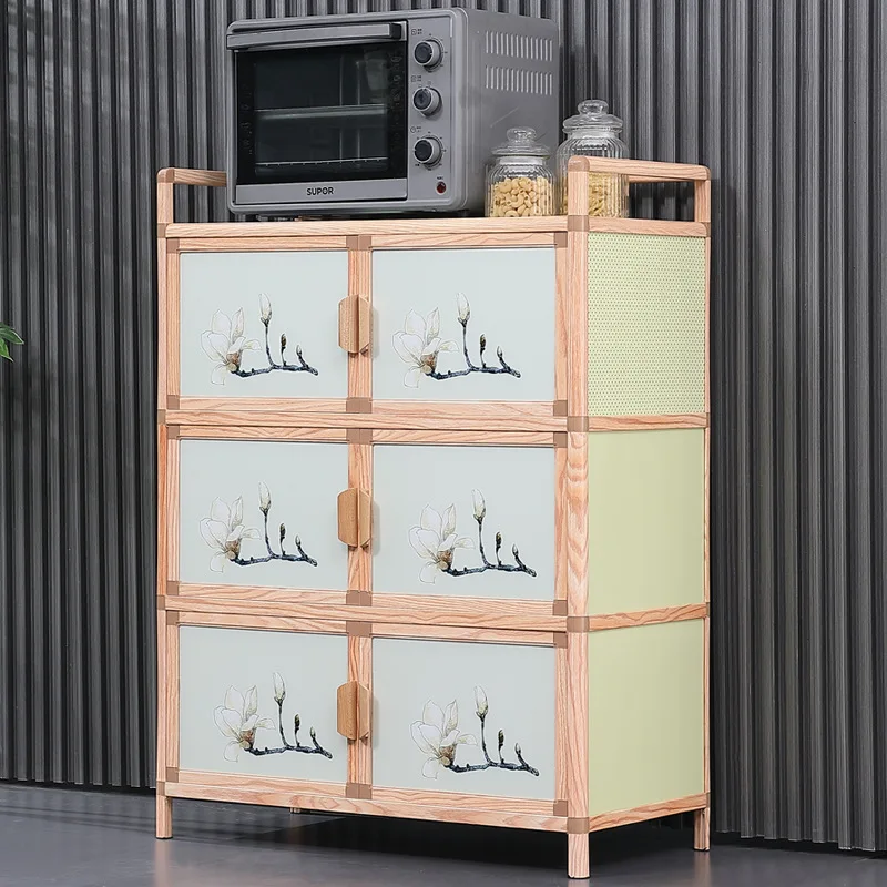 Edge cabinet, locker, aluminum alloy tea cabinet, cupboard, storage sideboard, kitchen vegetable cabinet, locker, multi-function
