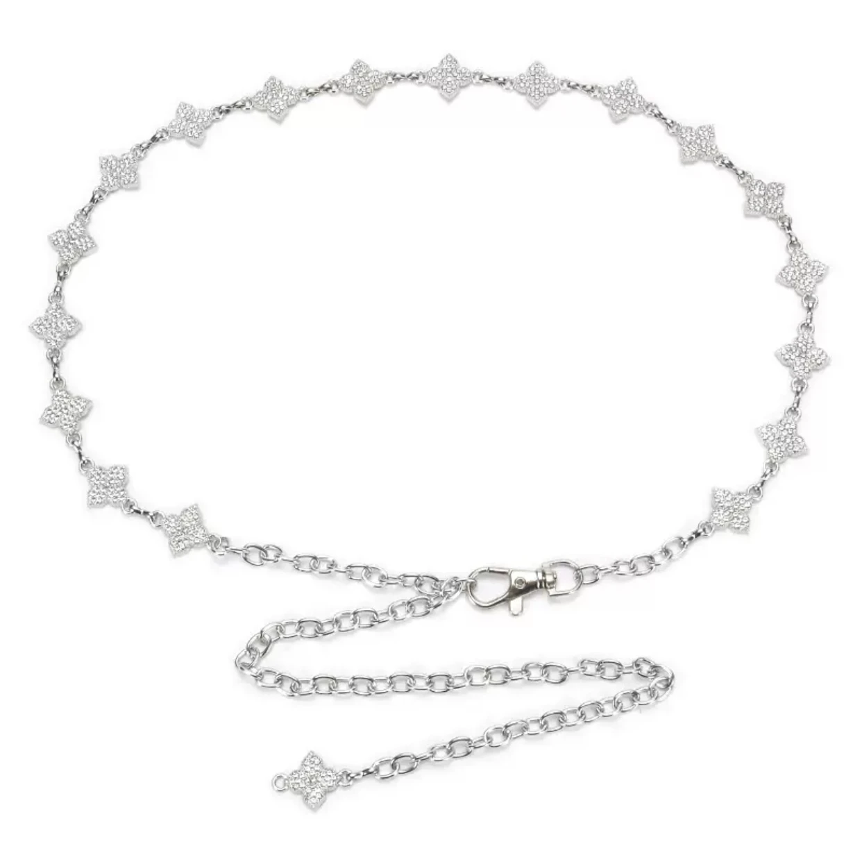 

105 * 1.8cm luxurious design sense waist chain women's personality elegant temperament metal belt chain waist