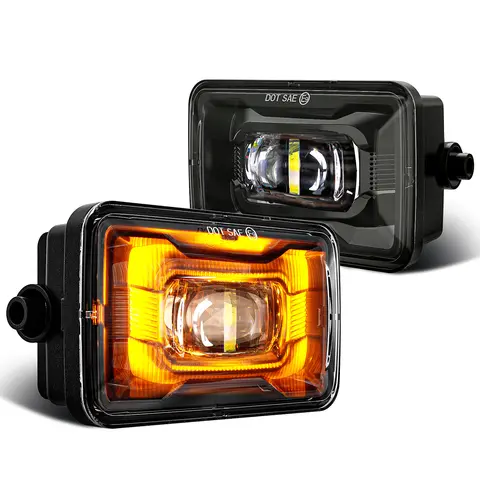 포드 F150 2015-2020 용 고품질 자동차 LED 안개 조명 DRL + 턴 라이트 12V led 램프 자동차 액세서리 방수 안개 램프