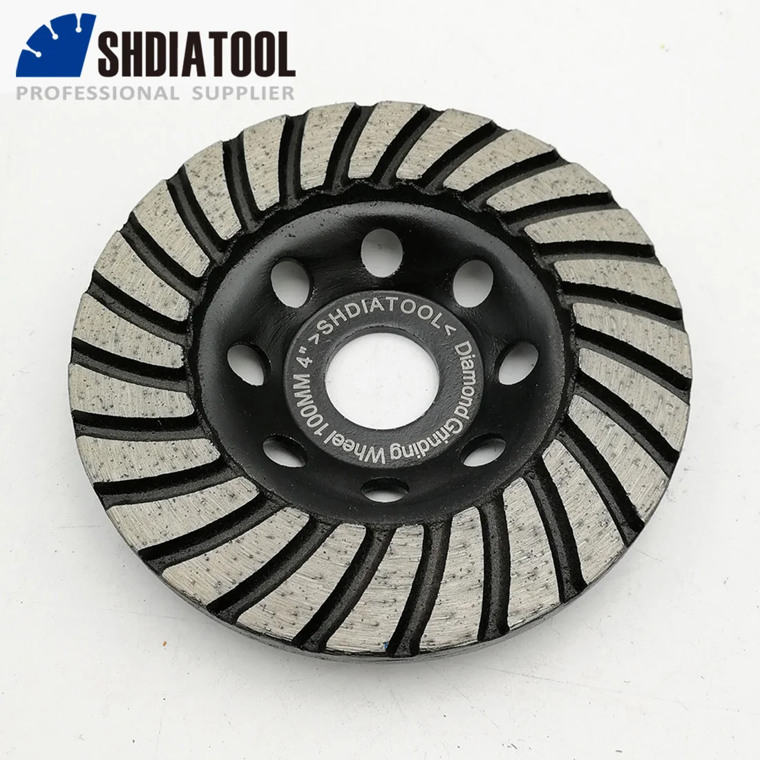 SHDIATOOL 4 "/100mm diamentowe spiralne Turbo szlifowanie garnkowe tarcze szlifierskie do betonu, cegła ściernica diamentowa