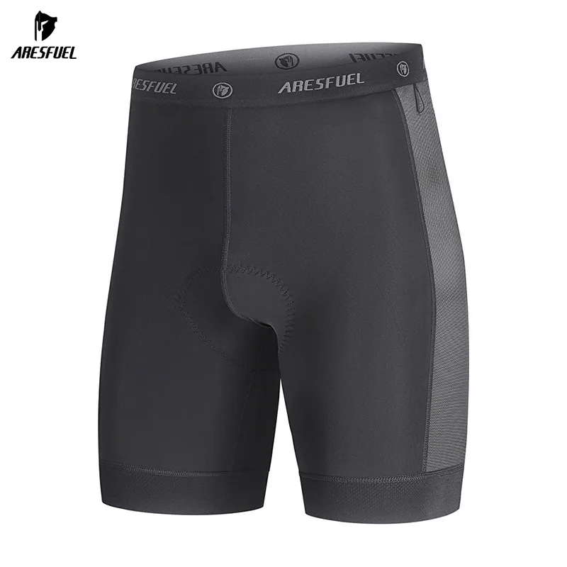 ARESFUEL Men's Cycling Underwear Mountain Bike Liner Shorts  Pro Padded Bike Shorts Ultra-Soft MTB Liner Shorts Breathable 4025