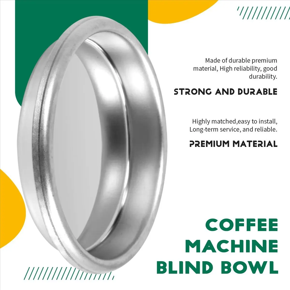 2026 Trend-58Mm Coffee Machine Blank Filter/Stainless Steel Backwash Cleaning Blind Bowl Coffee Machine Accessories