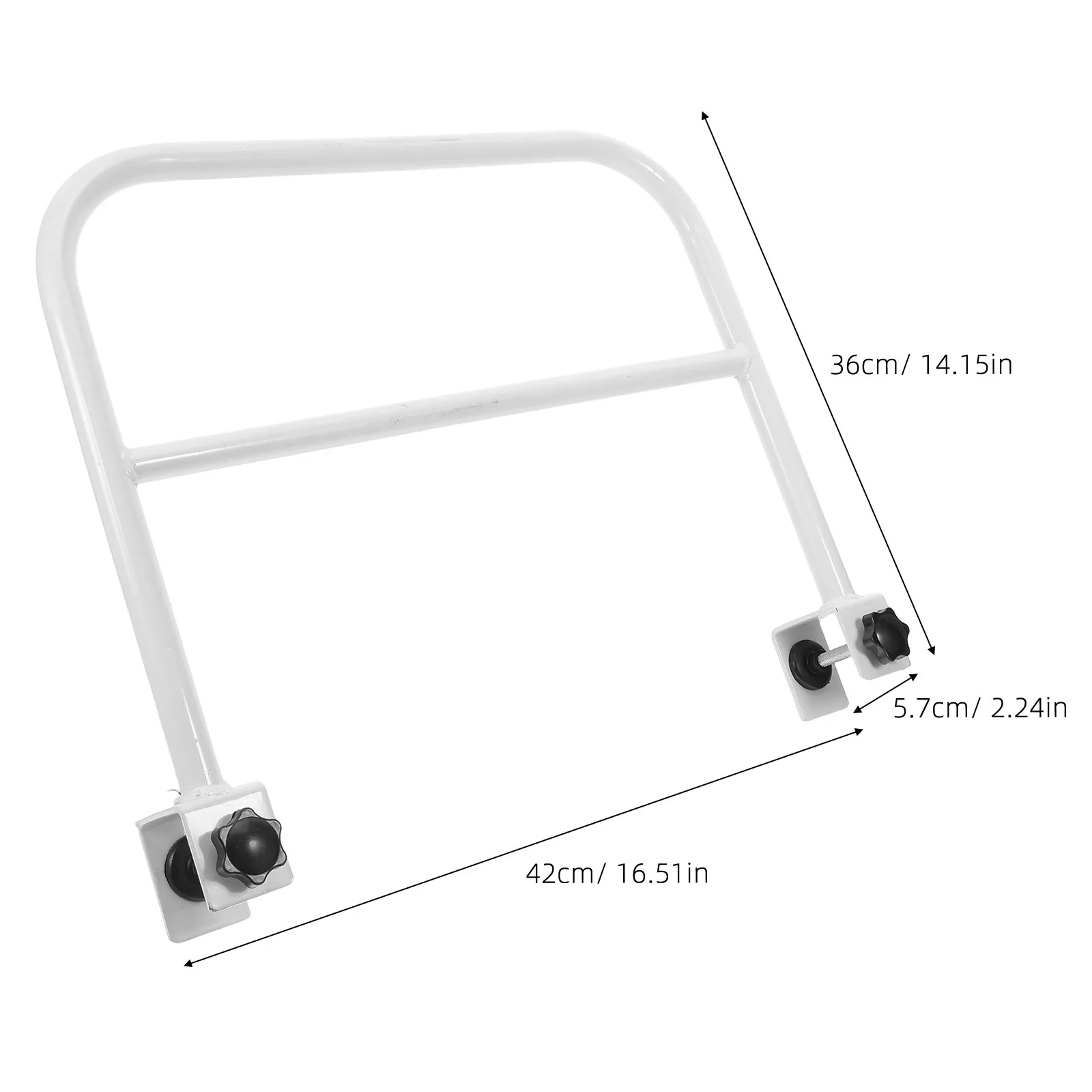 Bed Adjustable Fall Prevention Beds Rail Safety DIY Halloween Christmas New Year Kids Guard White 92x14 15X2 24IN Iron Anti-fall
