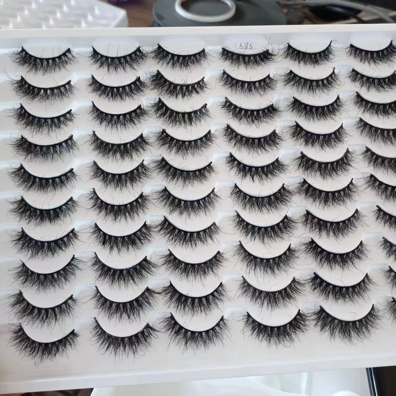 3/16/30 Pairs Eyelashes Makeup Soft Fluffy 3D Mink False Eyelashes Thick HandMade Volume Mink Lashes Natural Fake Lash