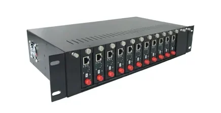 HL-2U14-2A 14スロットカードタイプ19インチ2Uメディアコンバーターラックマウントシャーシ