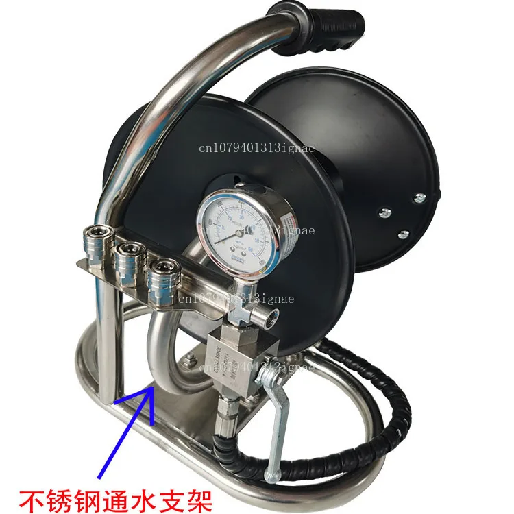 Portable high pressure pipe reel, dredging pipe hand reel, pipe reel