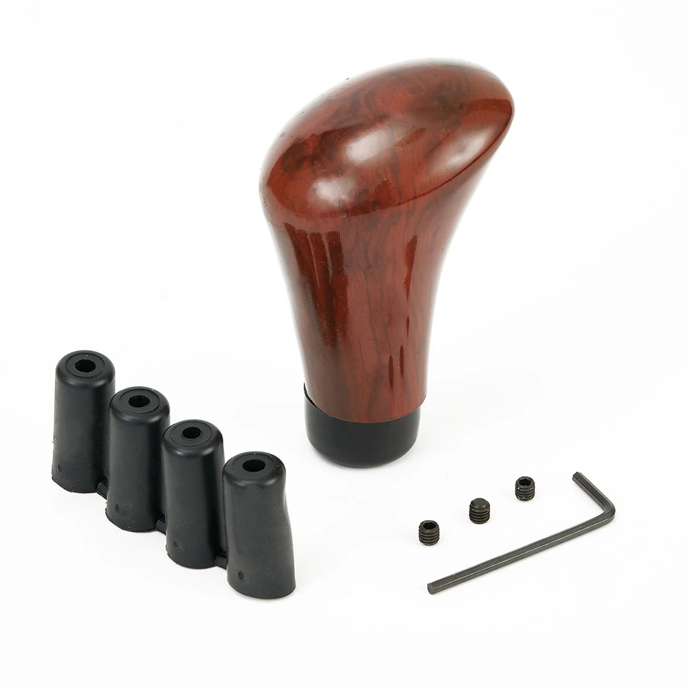 Walnut Wood For Finish Manual Gear for shifter Knob Compatible with Most Cars Featuring 1.25mm 1.5mm 1.75mm Thread Pitch Sizes