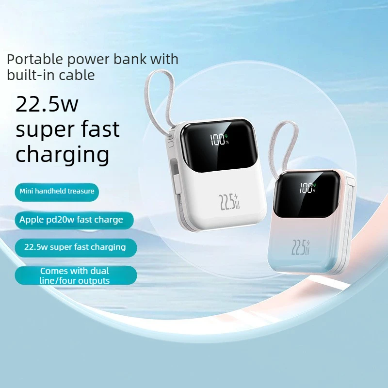 (CCC)22.5W 10000/20000mAh for IPhone Xiaomi and Huawei Mobile Phones Large Capacity Portable Comes with Dual Phone Compatibility