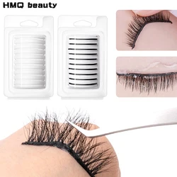 10Pcs Reusable Glue-Free Eyelash Glue Strip Self-Adhesive False Eyelashes Hypoallergenic Lashes Extension Supplies Makeup Tools