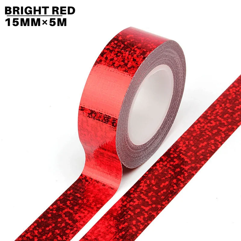 8PCS Masking Tape Rainbow Arts Home Office Decor Strong Viscosity 8 Colors Vibrant Easy Tear No Tape