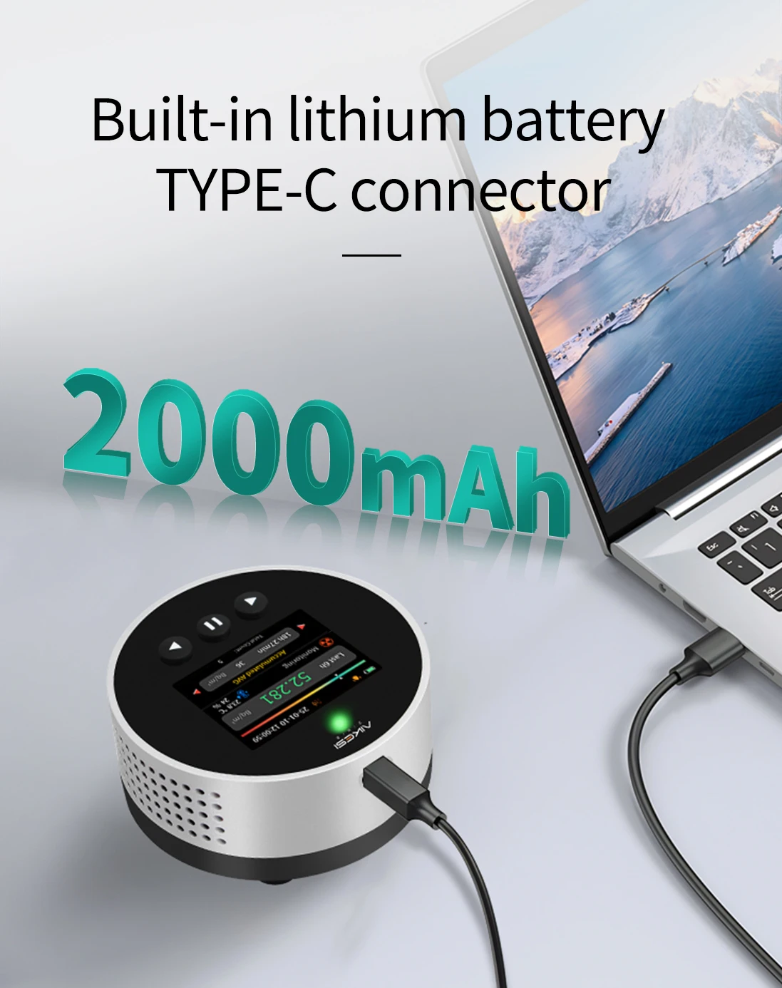 Radon  Detector  OEM Smart Air Quality Radon Semiconductor Monitor Sensors Pulsed  Alpha Spectrometry Detector