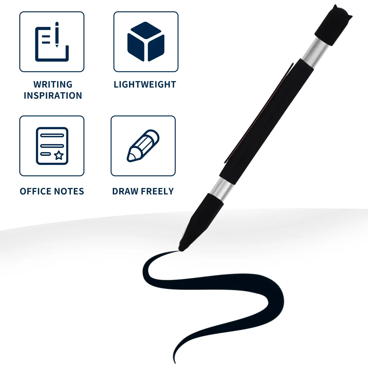 1Pcs Ultra Soft Silicone Pencil Protective Cover for Pencil 1 and 2 Earthquake Resistant Fall Protection Smooth Grip Easy